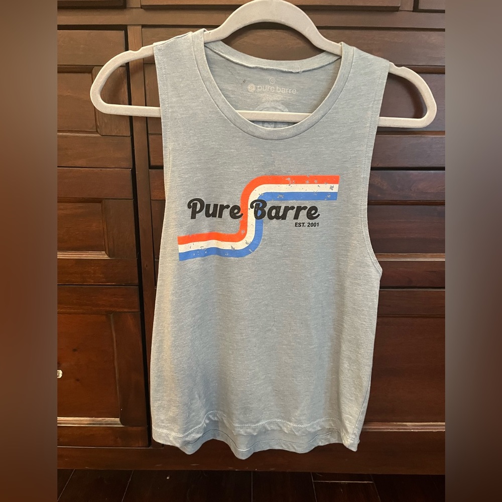 Light blue Pure Barre tank